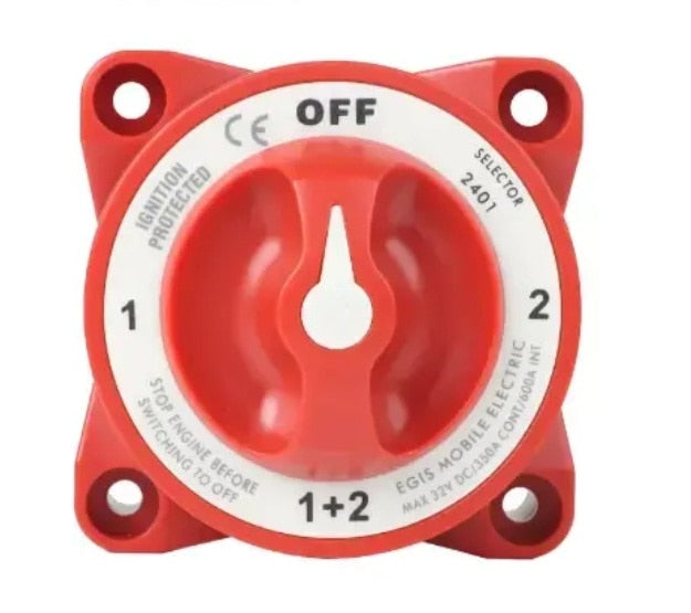 EGIS 2401 e-Series 350A  Battery Selector Switch Off/1/Both/2