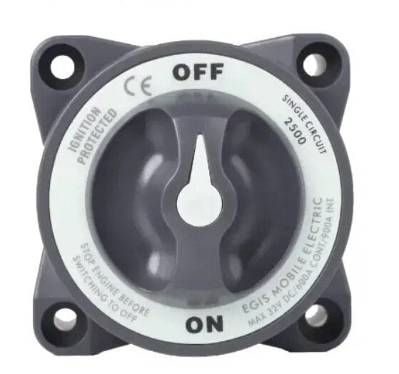 EGIS 2500 Heavy Duty-Series 600A  Battery Switch Off/On