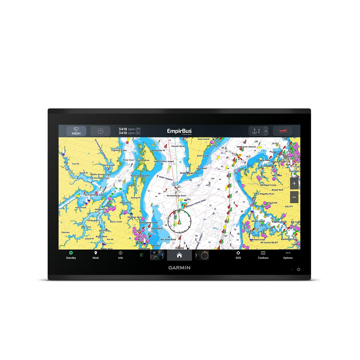 Garmin GPSMAP 9024 24in Plotter With Worldwide Basemap