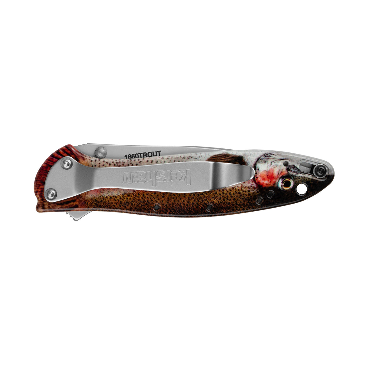 KERSHAW LEEK 3" RNBW TROUT/SILVER