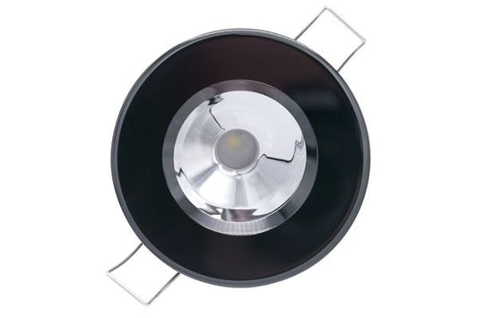 Lumitec Illusion Down Light White LED Non-Dimming Black Mirror Reflector 10-30v