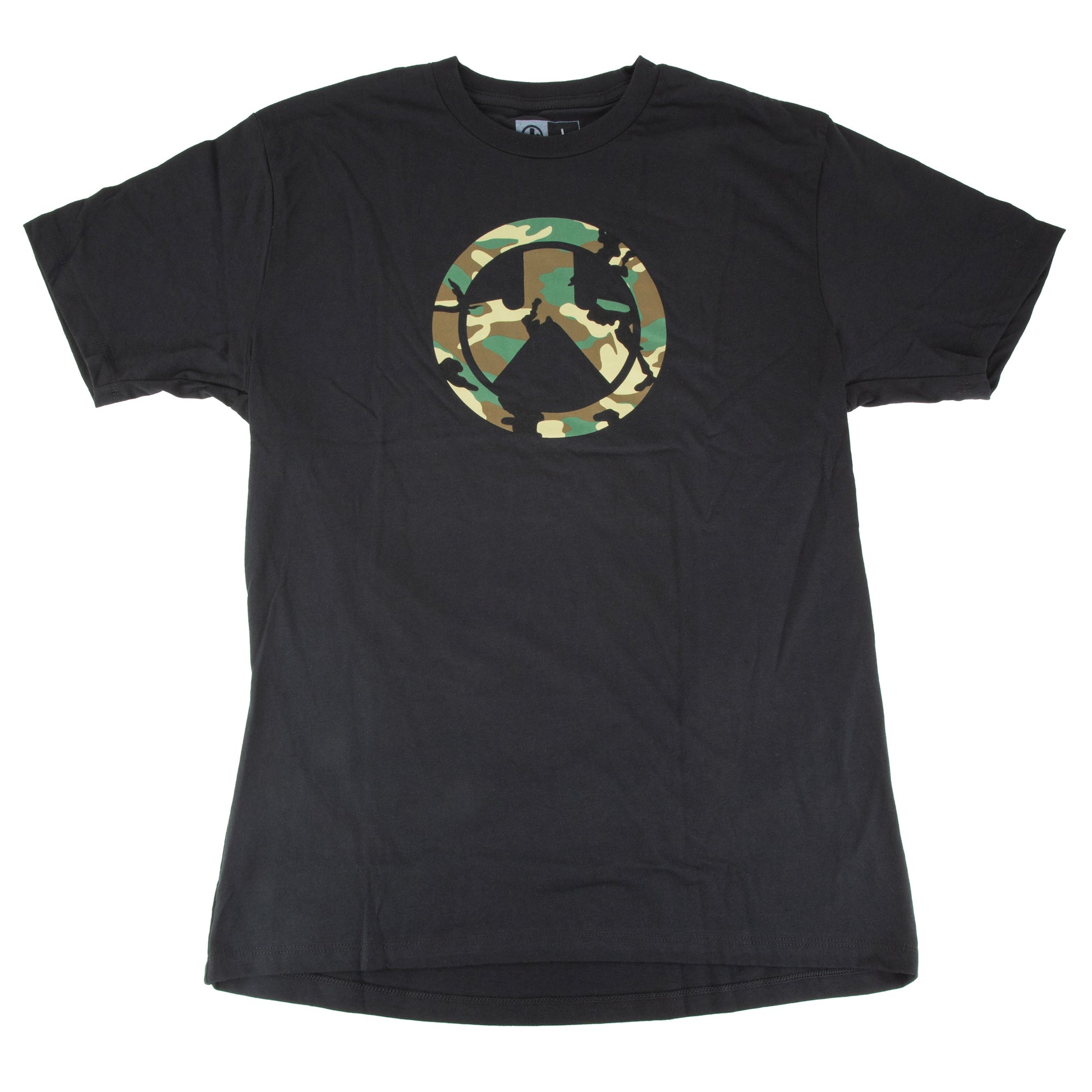 MAGPUL WOODLND CAM ICON TSHRT BLK L