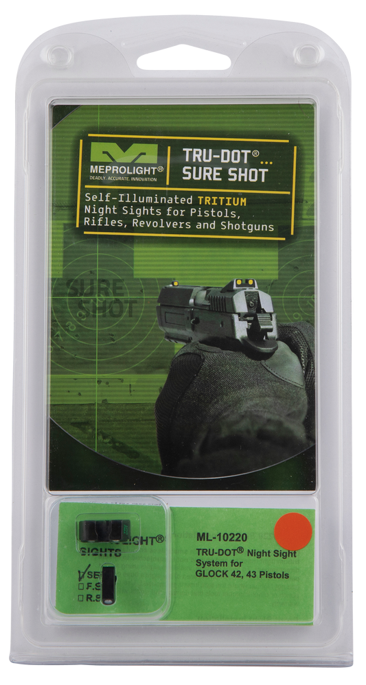 Mepro Usa Llc Mepro Tru-dot Fixed Sights, Mepro 102203301  Trudot Glk 42             Grn/org