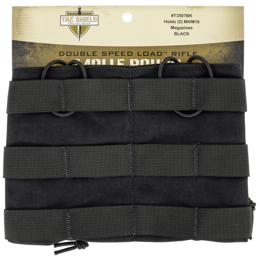 Tacshield (military Prod) Speed Load, Tacshield T3507bk Dbl  Speed Load Rfl  M-pouch Bk