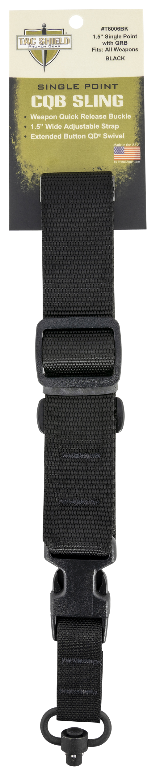 Tacshield (military Prod) Cqb, Tacshield T6006bk Cqb Sng Point Qd Push Button  Bk
