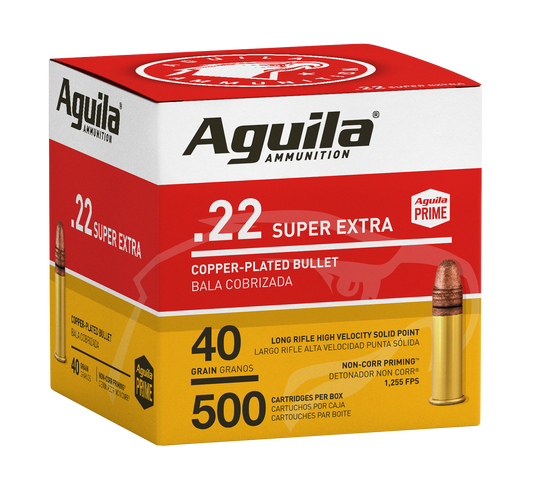 Aguila Super Extra, Aguila 1b221115 22 Lr Hv Sp 40 Gr            500/4