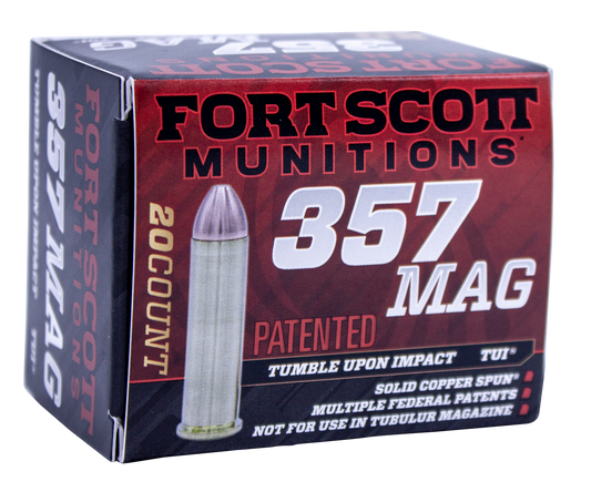 Fort Scott Munitions Tumble Upon Impact (tui), Fsm 357mag-125-scv   357mag 125gr Tui        20/25