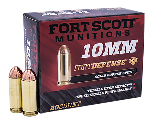 Fort Scott Munitions Tumble Upon Impact (tui), Fsm 10mm-124-scv     10mm   125gr Tui        20/25