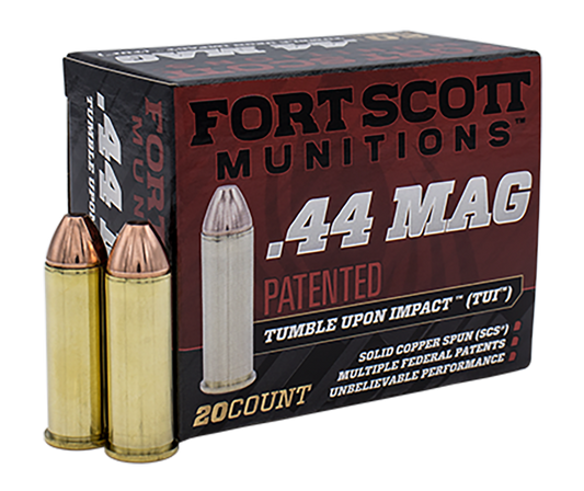 Fort Scott Munitions Tumble Upon Impact (tui), Fsm 44mag-200-scv    44mag  200gr Tui        20/25