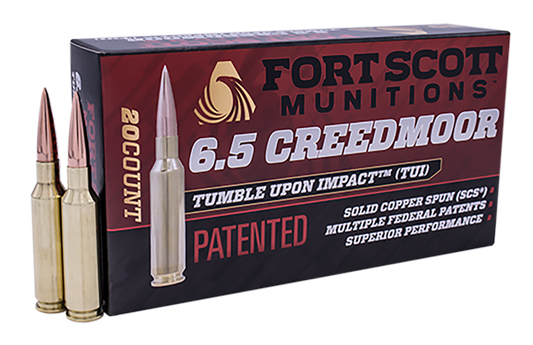 Fort Scott Munitions Tumble Upon Impact (tui), Fsm 65cm-123-scv1-1  6.5cm  123gr Scs Tui    20/10