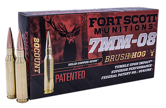 Fort Scott Munitions Tumble Upon Impact (tui), Fsm 7mm08-120-scv1   7mm08  120gr Scs Tui    20/10