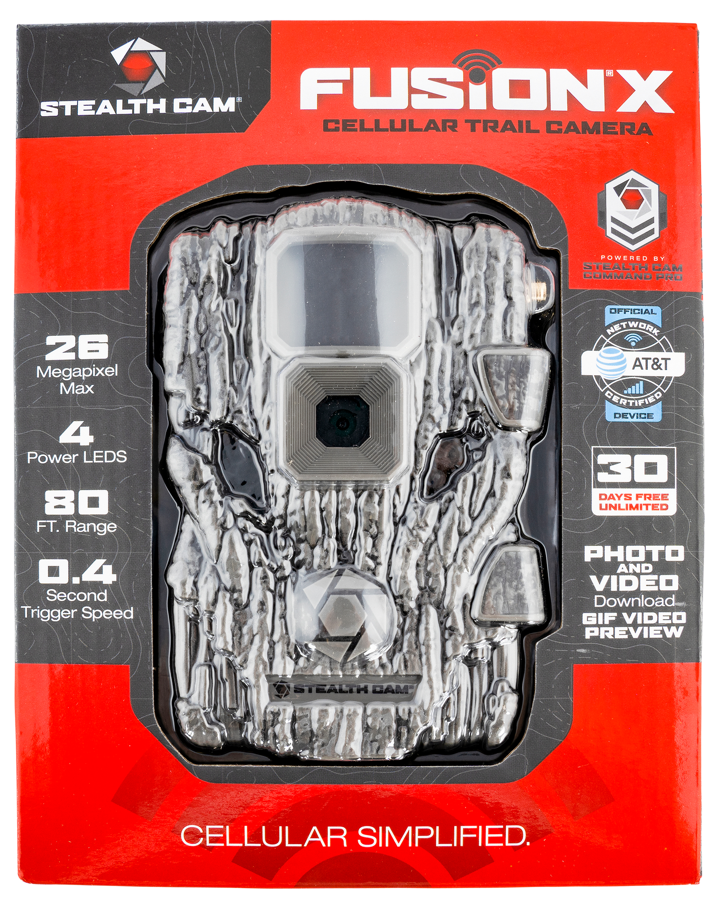 Stealth Cam Fusion X, Steal Stc-fatwx     26mp Fusion V2 Cellular Att
