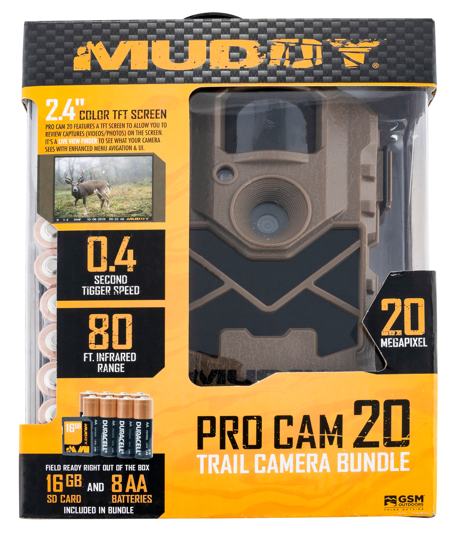 Muddy Pro-cam 20, Muddy Mud-mtc20vk Mtc20vk 20mp W  6aa 16sd Card