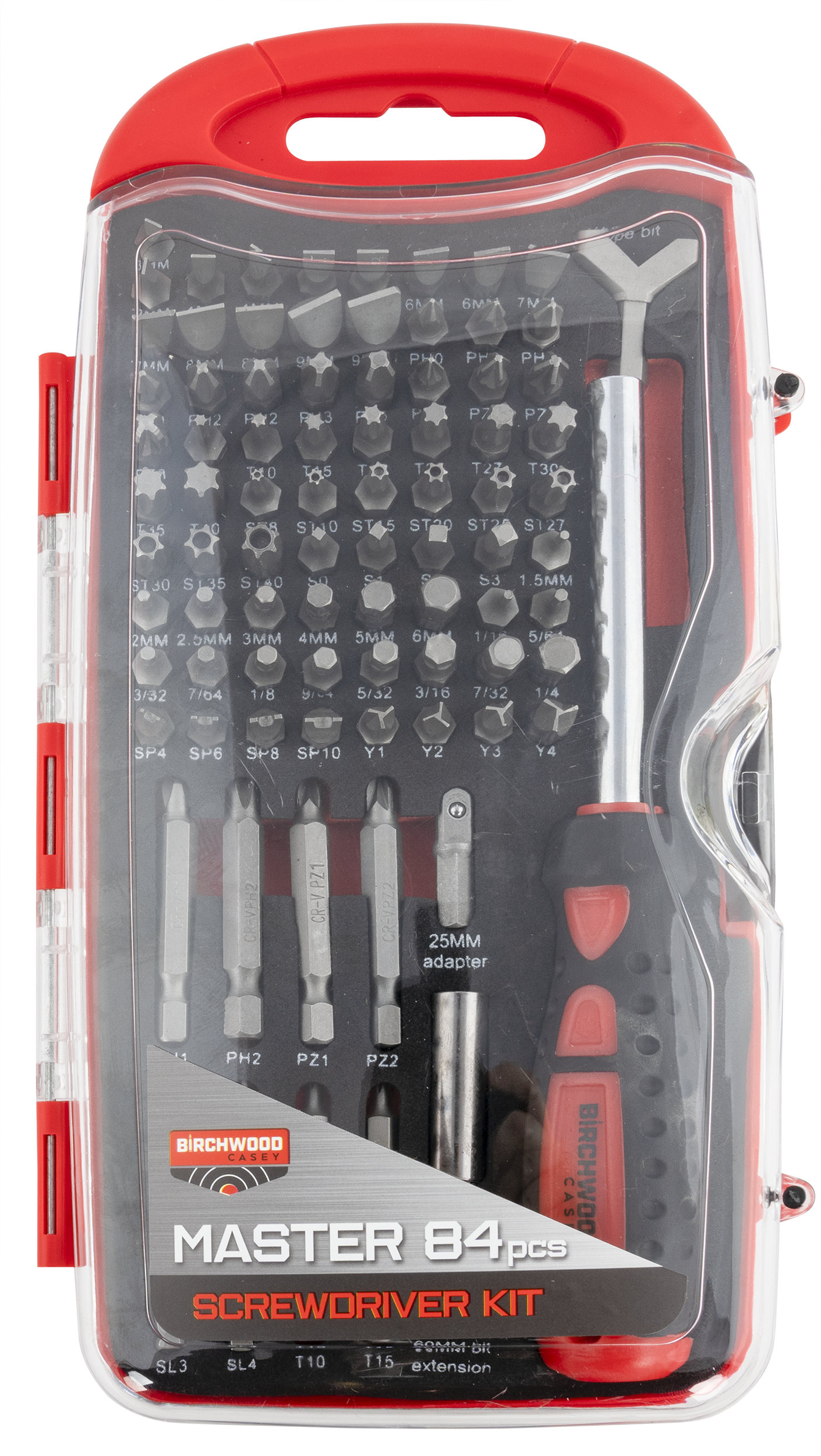 Birchwood Casey Pro Screwdriver Set, Bir Dlxsds  Master Screwdriver Set 84pc