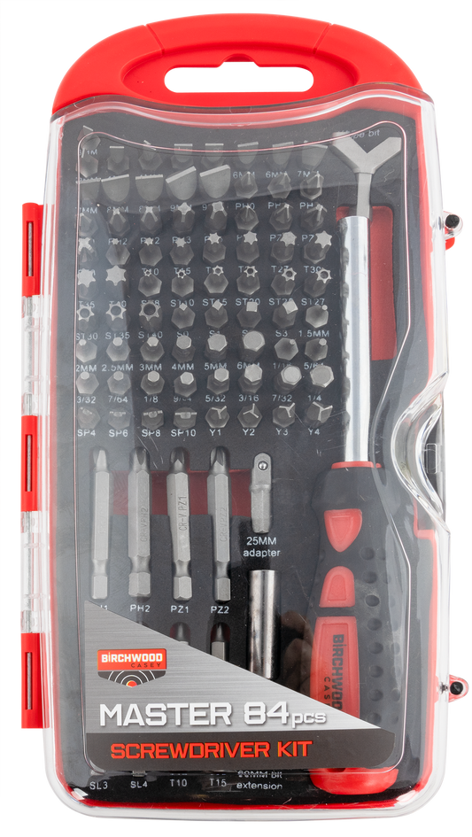 Birchwood Casey Pro Screwdriver Set, Bir Dlxsds  Master Screwdriver Set 84pc