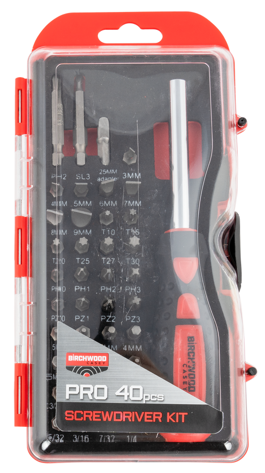 Birchwood Casey Pro Screwdriver Set, Bir Prosds  Pro Screwdriver Set 40pc