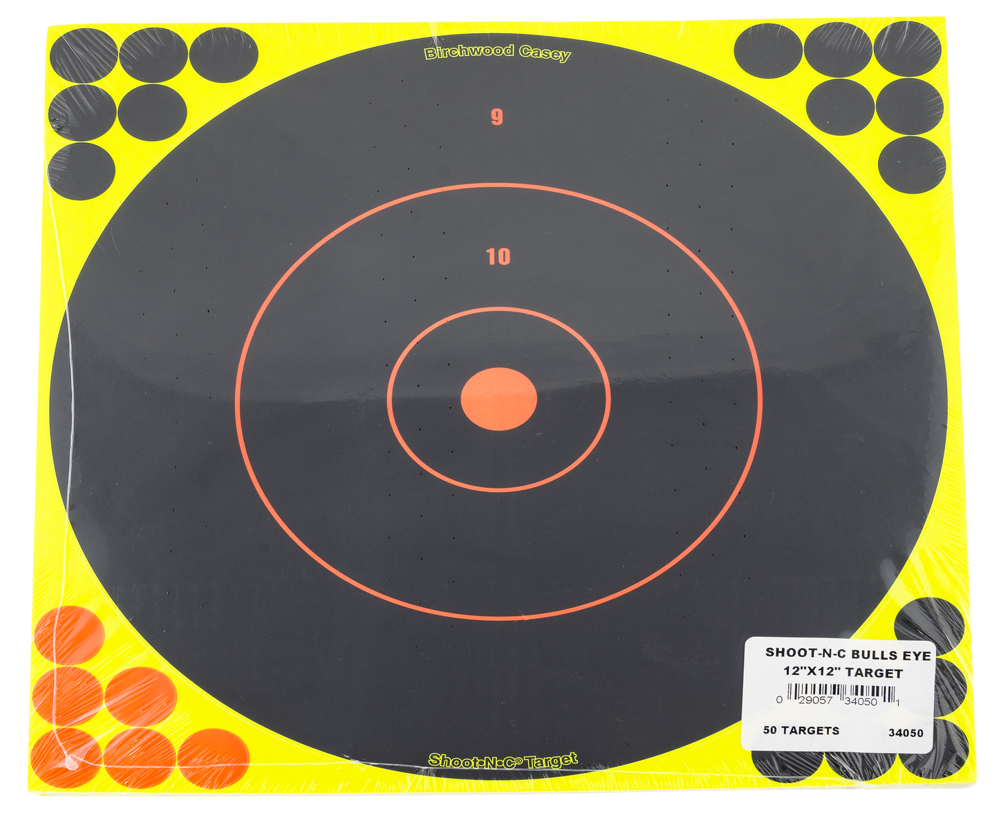 Birchwood Casey Shoot-n-c, Bir 34050 Shoot-n-c 12" Bullseye              50pk