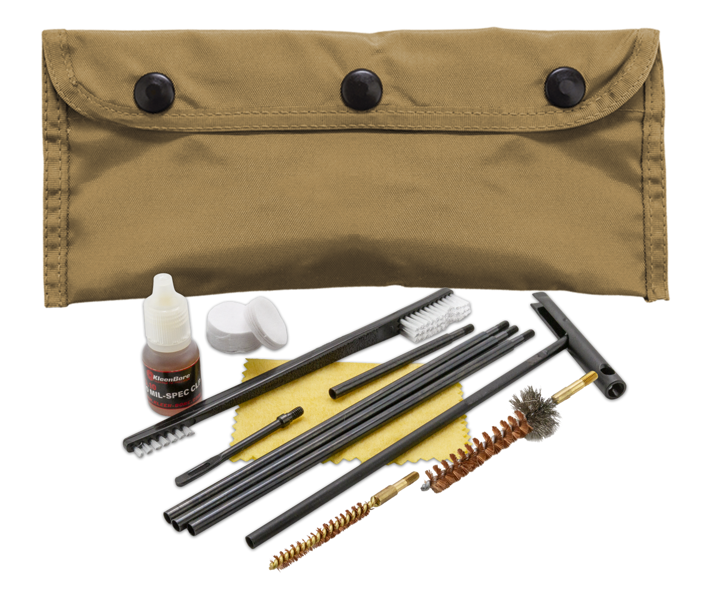 Kleen-bore Modular, Kln Pou302t M4/ar-15/m-16  .223/5.56mm Cln Kit Tan