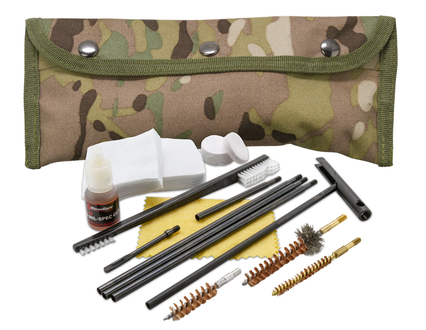 Kleen-bore Modular, Kln Pou303mc  Multi-cam Pouch 223/5.56/9mm Cln Kit