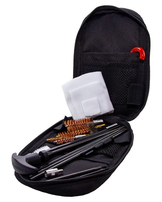 Kleen-bore 3 Gun Tactical, Kln Kb-3g  Blk Pouch 3 Gun Tact Kit 556/9mm/12 Ga