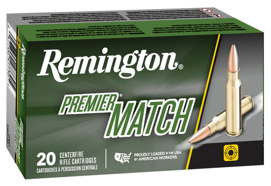 Remington Ammunition Premier, Rem 27682    223    Rem 52 Bthp Match        20/10
