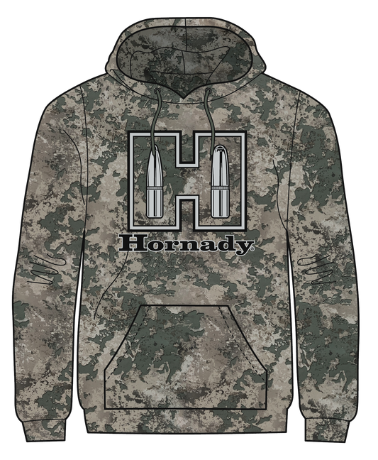 Hornady Fleece, Horn 99596m      Hornady Camo Fleece Hoodie     Md