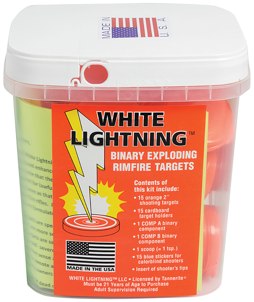 Tannerite White Lightning, Tan Wlk   Rimfire   15          Targets  6 Cs