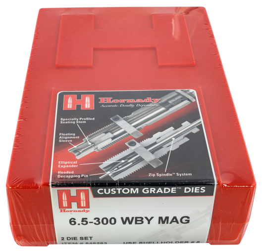 Hornady Custom Grade, Horn 546283  Ser4 Die Set 2 6.5-300 Weatherby