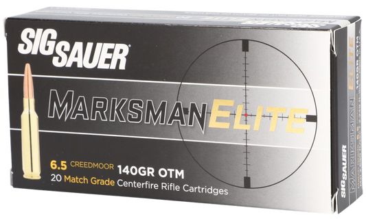 Sig Sauer Elite Match Grade, Sig E65cm1-20    6.5cr    140 Otm Mtch       20/10