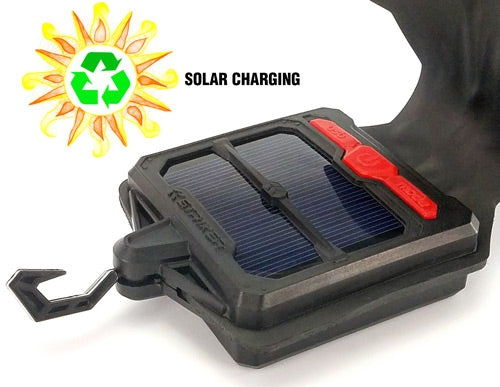 Striker Flex-it Solar Flashlgt - W/usb Quick Charge Port 5 Mode