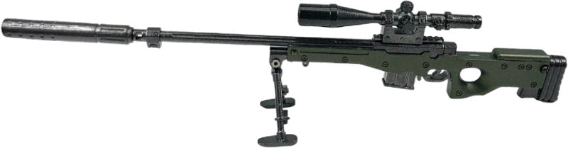 Rw Minis Non-firing Cast Awm - Rifle 1:5 Scale Replica