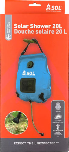 Arb Sol Solar Shower W/front - Pocket To Hold Hose/toiletries