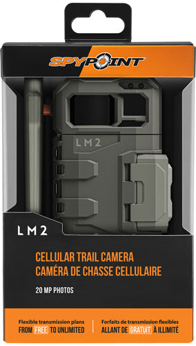 Spypoint Trail Cam Lm2 Lte - At&t/t-mobile 20mp Gray