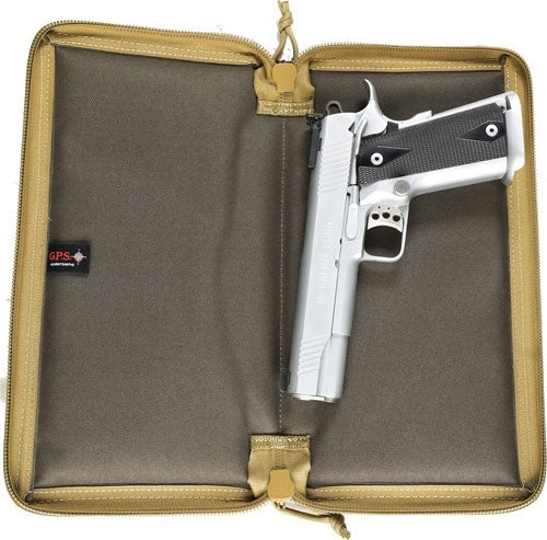 Gps Pistol Sleeve Large Lockbl - Zipper Rifle Green/khaki Nylon