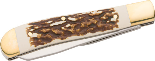 Winchester Knife 6.25" Oal - Stag Trapper W/knife Tin