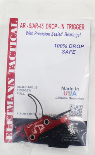Elftmann Trigger Ar-9 Curved - Finger Adj 2.75-4lbs. Mil-spec