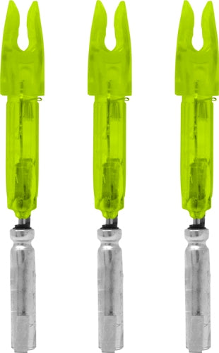 Lumenok Lighted Nock - X-series Green 3pk