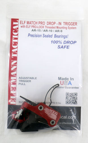 Elftmann Trigger Ar-15 Match - Pro Curved Fngr Adj 2.75-4lbs.