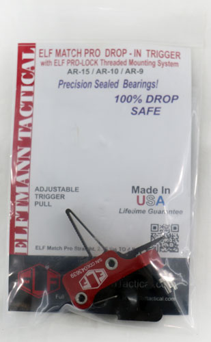 Elftmann Trigger Ar-15 Match - Pro Strait Fngr Adj 2.75-4lbs.