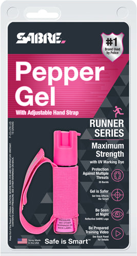 Sabre Red Pepper Gel Spray The - Runner Hand Strap 22gr Pink!
