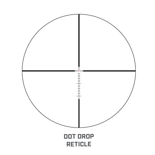 Bushnell Scope Trophy Xtreme - 1-6x24 Dot Drop Reticle Black