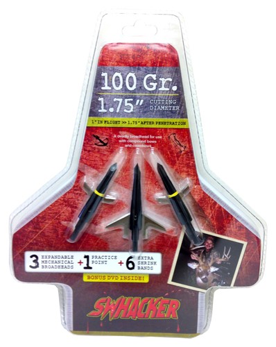 Swhacker Broadhead 2-blade - 100gr 1.75" Cut 3/pk