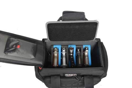 Gps Tactical Range Bag W/ - Foam Cradles For 5 Guns Black