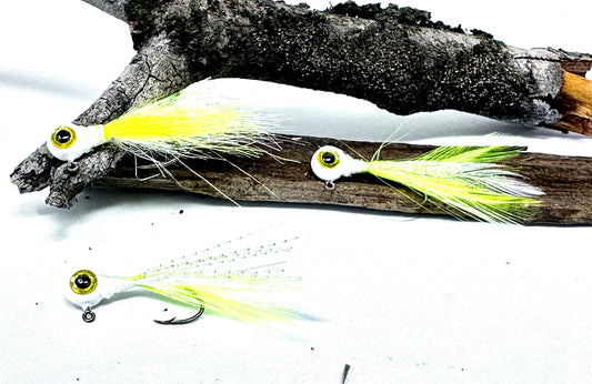 crappie hand tied jigs -popeye lemon creme, 3 pack custom hand tied crappie jigs by Sid Louis Jr (Copy) (Copy) (Copy) (Copy) (Copy) (Copy)