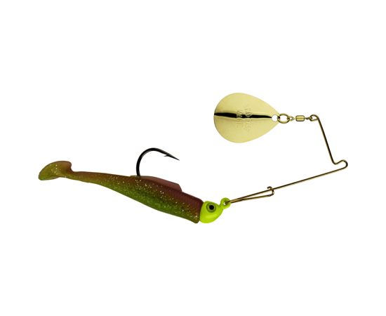 STRIKE KING REDFISH MAGIC SPINNER 1/4oz ELEC CHICKEN/CHART