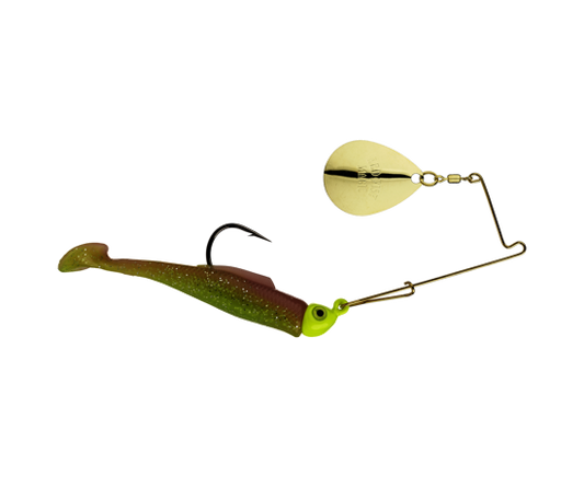 STRIKE KING REDFISH MAGIC SPINNER 1/4oz ELEC CHICKEN/CHART