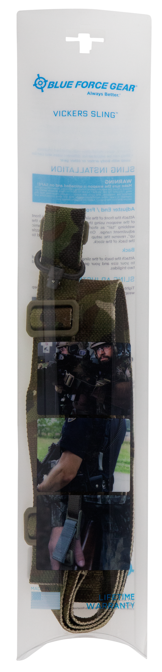 Blue Force Gear Vickers 221, Bfg Vcas-2to1-pb-125-aa-mc   2to1       Sling