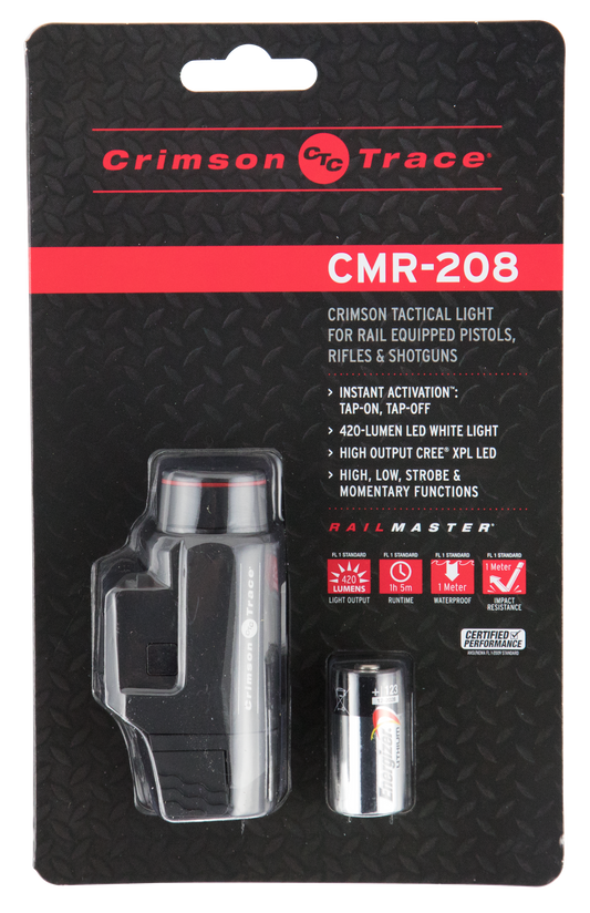 Crimson Trace Rail Master, Crim Cmr208s    Rail Master Pic Rail 420 Lum Light