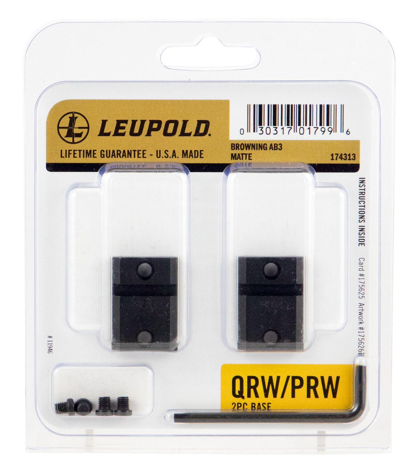 Leupold Qrw, Leu 174313 Qrw 2-base Brn Ab3 Mt