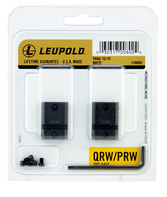 Leupold Qrw, Leu 170029 Qrw 2-base Brn Tikka T3/t3x
